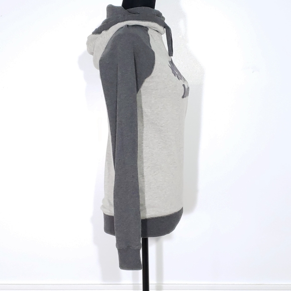 ❤ Roots Grey long hoodie women's XS - Picture 2 of 5